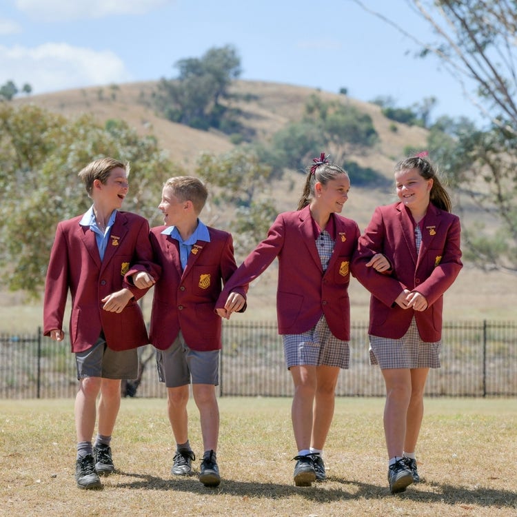 School captains on the oval